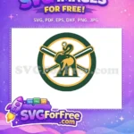 Free Green Elephant Free Baseball Bats Sport Logos Free SVG - Instant Download