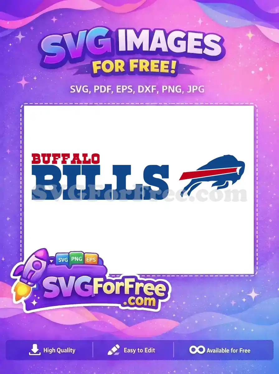 Free Buffalo Bills Free Red Stripe Sport Logos Free SVG