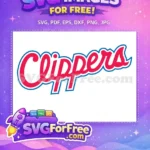 Free Red Clippers Free Blue Outline Sport Free SVG - Instant Download