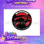 Free Red Hawk Head Free SB Nation Falcoholic Free SVG - Instant Download