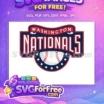 Free Baseball Stitching Free White Stars Washington Nationals Free SVG - Instant Download