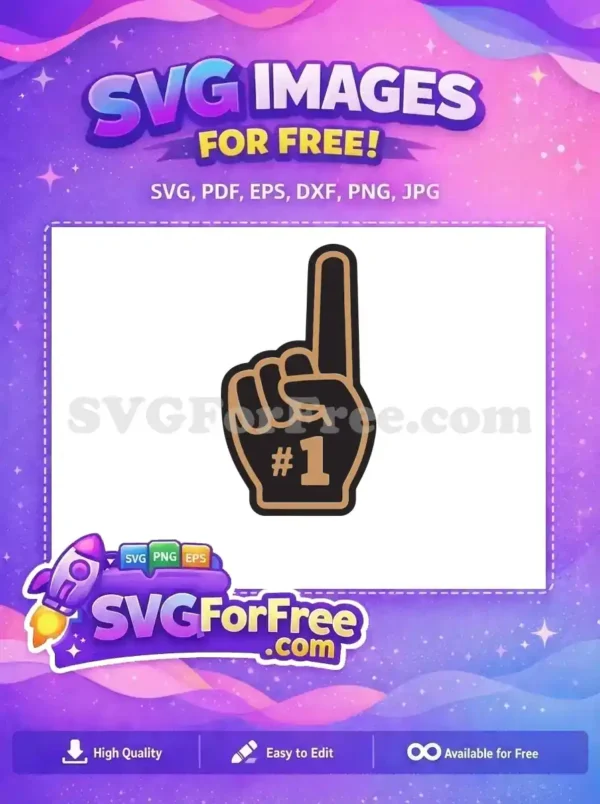 Free Number One Hand Free Sport Logos Free SVG 4