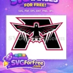 Free Sharp Falcon Free Red White Sport Logos Free SVG - Instant Download