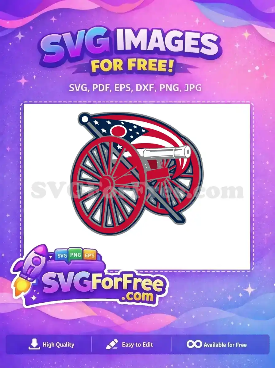 Free Patriotic Cannon Free Sport Logos Columbus Free SVG