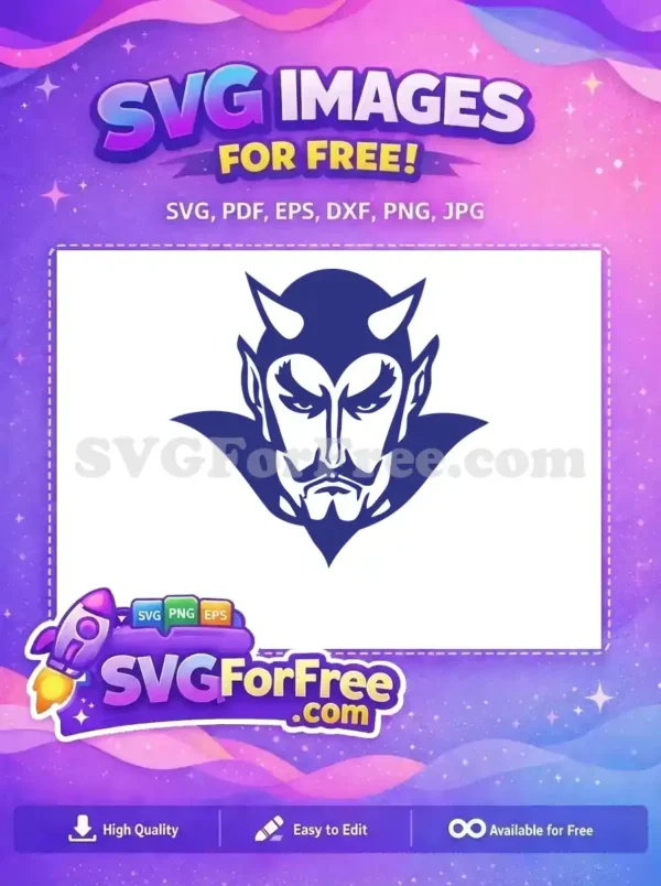Free Horned Devil Free Intense Gaze Sport Logos Free SVG