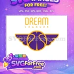 Free Purple Wings Free Golden Outline Dream Leagues Free SVG - Instant Download