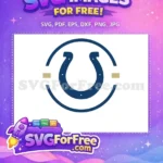 Free Blue Horseshoe Free Indianapolis Colts Sport Free SVG - Instant Download