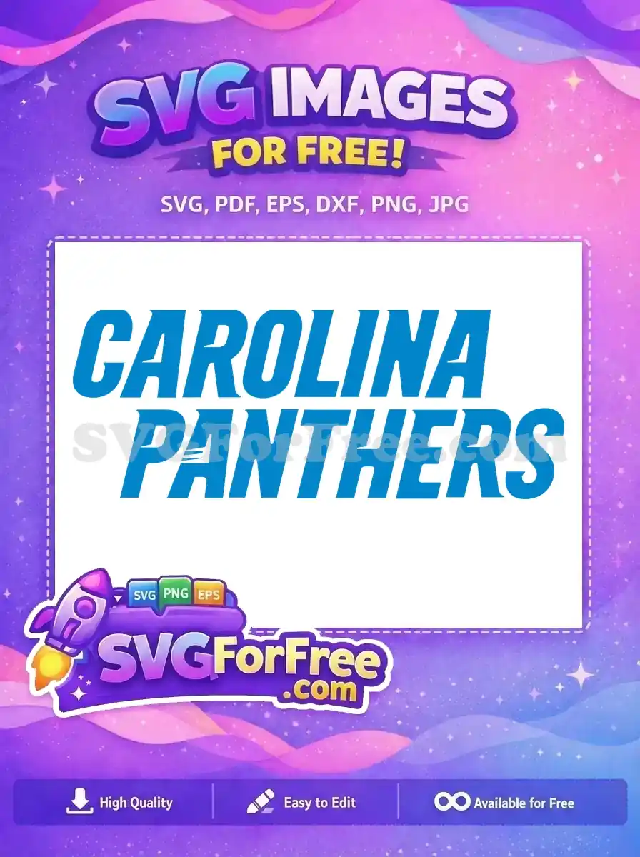Free Team Symbol Free Carolina Panthers Sport Free SVG