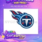 Free Tennessee Titans Logo Free Flames Stars Sport Free SVG - Instant Download