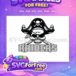 Free Skull Pirate Free Raiders Sport Logos Free SVG - Instant Download