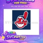 Free Red Haired Free Big Smile Chief Wahoo Free SVG - Instant Download