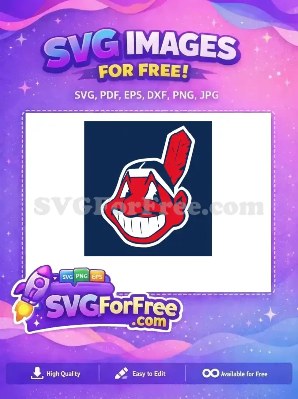 Free Red Haired Free Big Smile Chief Wahoo Free SVG