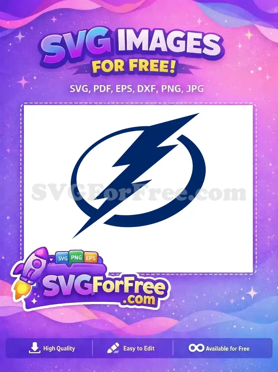 Free Blue Lightning Free Tampa Bay Sport Free SVG