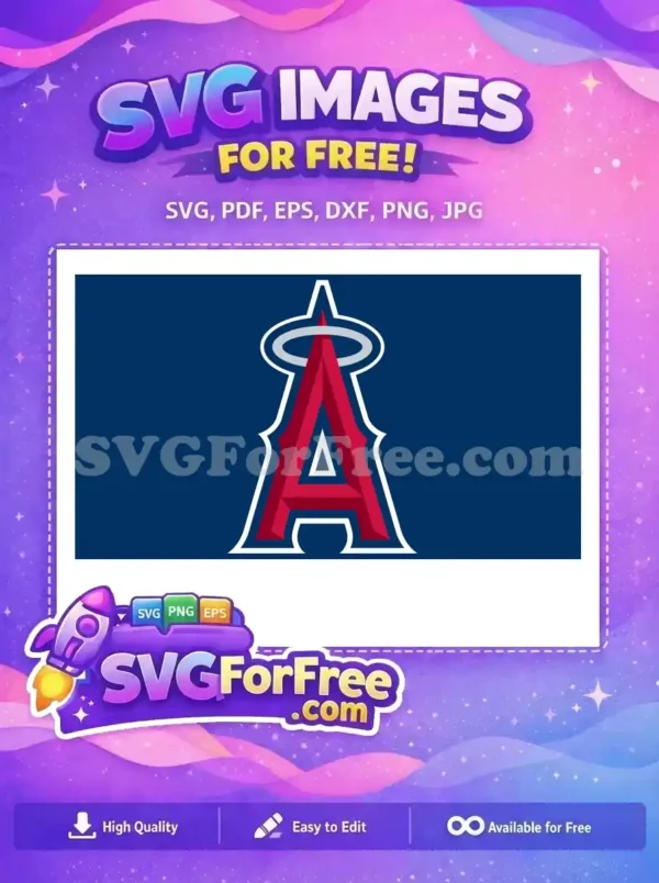 Free Red Letter Free Angel Halo Sport Free SVG
