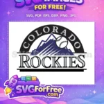 Free Colorado Rockies Mountains Free Baseball Sport Logos Free SVG - Instant Download