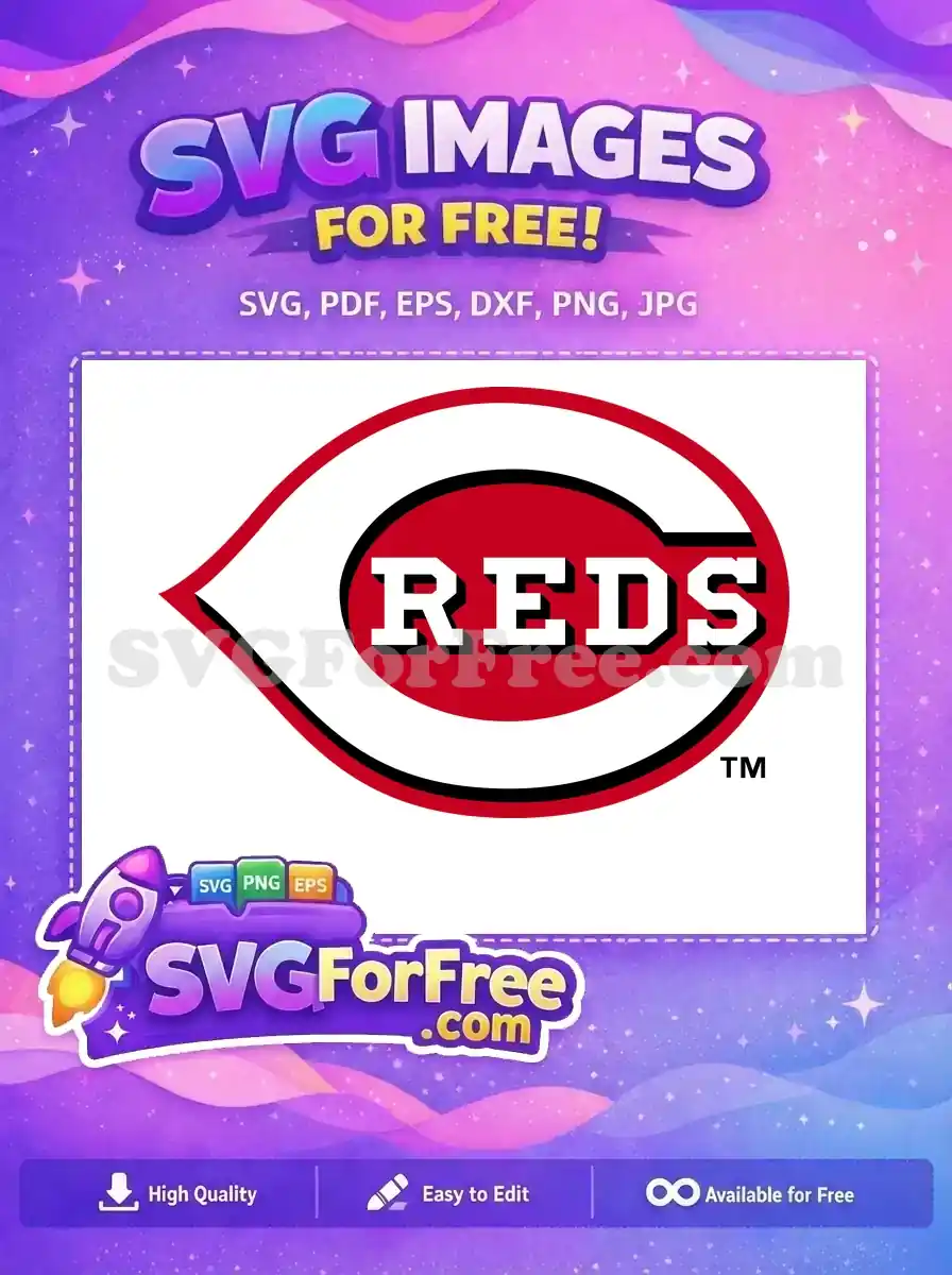Free Cincinnati Reds Logo Free Baseball Team Sport Free SVG