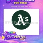 Free Oakland Athletics Free Sport Logos Baseball Free SVG - Instant Download