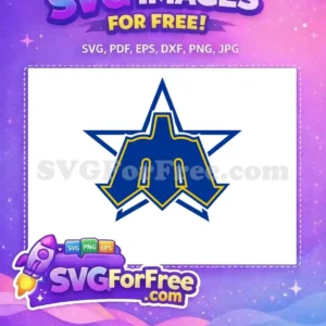 Free Blue Star Free Letter M Sport Logos Free SVG