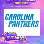 Free Team Logo Free Carolina Panthers Sport Free SVG - Instant Download