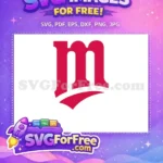 Free Red Lettermark Free Minnesota Twins Sport Free SVG - Instant Download