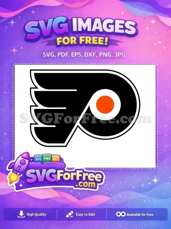 Free Philadelphia Flyers Winged P Free Sport Logo NHL Free SVG