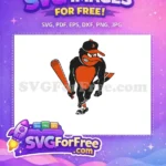 Free Angry Bird Mascot Free Baltimore Orioles Sport Logos Free SVG - Instant Download