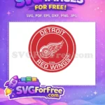 Free Detroit Red Wings Logo Free NHL Emblem Free SVG - Instant Download