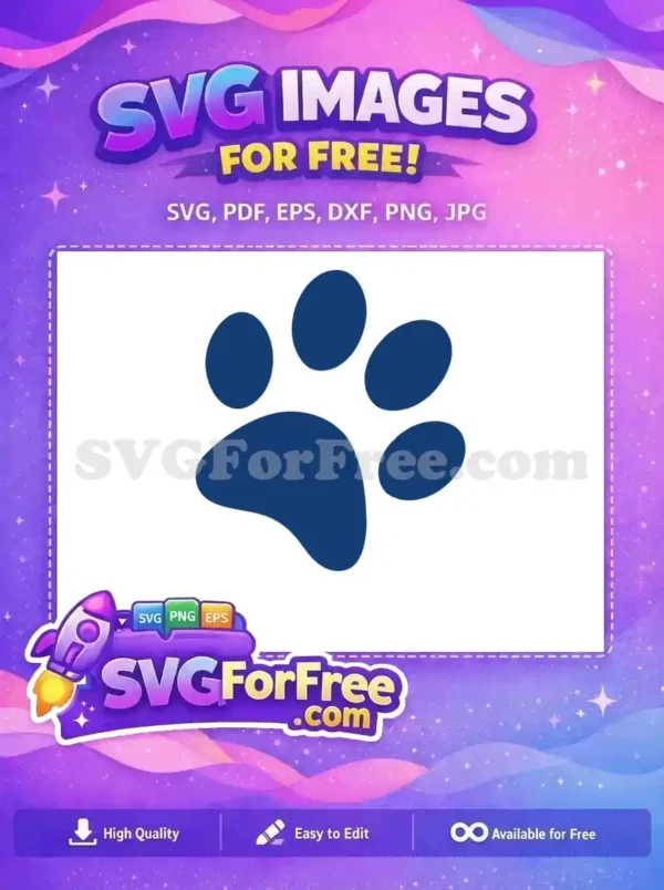 Free Navy Paw Print Free Sport Logos Free SVG
