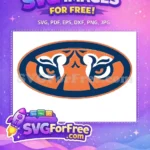 Free Orange Tiger Eyes Free Sport Logos Free SVG - Instant Download