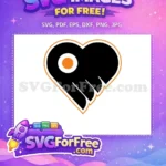 Free Philadelphia Flyers Logo Free Orange Black NHL Free SVG - Instant Download