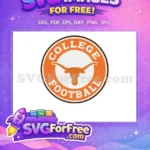 Free Orange Horns Free College Football Logo Free SVG - Instant Download