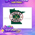 Free Minnesota Hockey Sticks Free Sport Logos State Free SVG - Instant Download