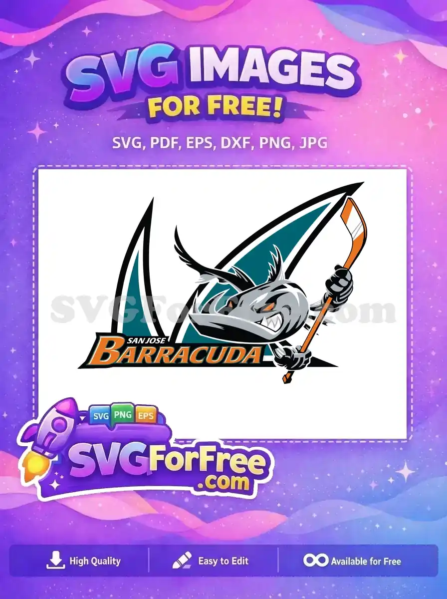 Free Fierce Barracuda Free Hockey Stick San Jose Free SVG