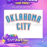 Free Blue Orange Oklahoma Free City Free Sport Logos SVG - Instant Download
