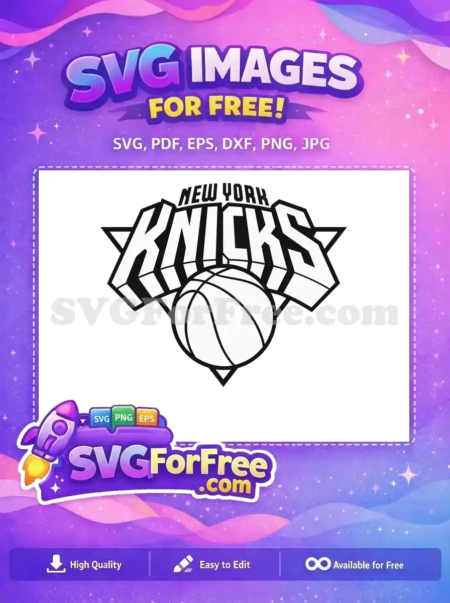 Free Basketball Free Knicks Sport Logos Free SVG