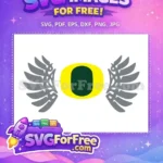 Free Oregon Ducks Wings Free Yellow Green Sport Logos Free SVG - Instant Download