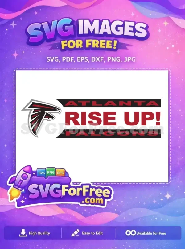 Free Atlanta Falcons Logo Free Rise Up Free SVG