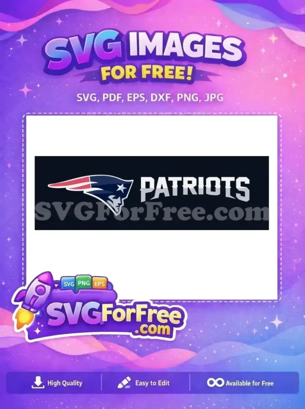 Free Flying Elvis Logo Free Patriots Wordmark New England Patriots Free SVG