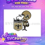 Free Saints Mascot Free Sport Logos NFL Free SVG - Instant Download
