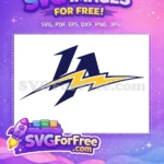 Free Dark Blue Lightning Free Bolt Sport Logos Free SVG - Instant Download