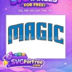 Free Blue Letters Free Gray Outline Magic Free SVG - Instant Download
