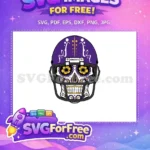 Free Sugar Skull Flowers Free Minnesota Vikings Sport Free SVG - Instant Download