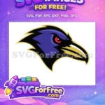 Free Fierce Raven Free Purple Gold Sport Logos Free SVG - Instant Download
