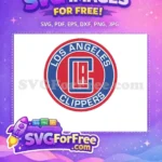 Free Red White Blue Free Los Angeles Clippers Free SVG 2 - Instant Download