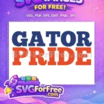 Free Navy Gator Free Orange Pride Sport Free SVG - Instant Download