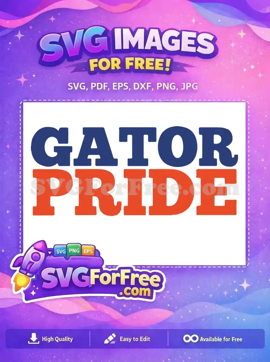 Free Navy Gator Free Orange Pride Sport Free SVG
