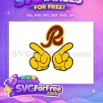Free Mickey Mouse Hands Pointing Free Washington Redskins Sport Logos Free SVG - Instant Download
