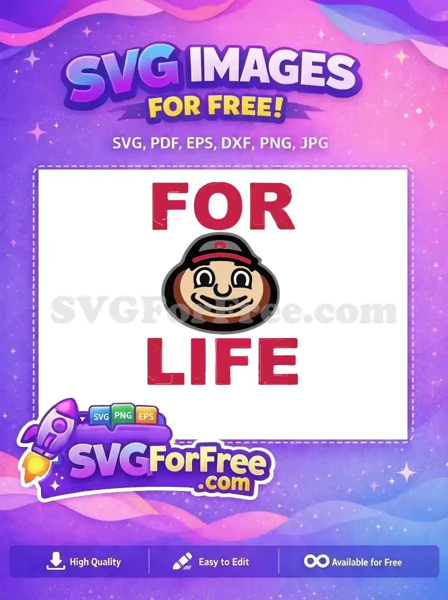 Free Cartoon Mascot Free Smiling Face Ohio Free SVG