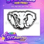 Free Angry Elephant Free Sport Logos Alabama Free SVG - Instant Download