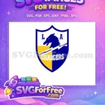 Free Blue Horse Head Free Yellow Background Chargers Free SVG - Instant Download